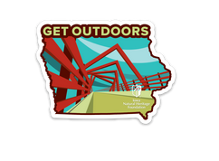Single High Trestle "Get Outdoors" Sticker