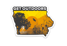 Single Prairie "Get Outdoors" Sticker